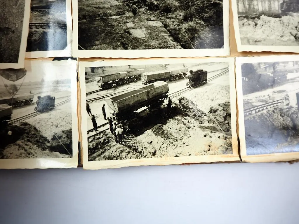 Fotoalbum 180 Fotos Bau Dortmund Ems Kanal Lüdinghausen 1952-55 Bagger Eisenbahn