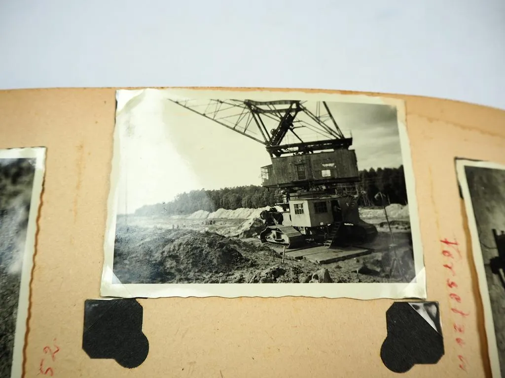 Fotoalbum 180 Fotos Bau Dortmund Ems Kanal Lüdinghausen 1952-55 Bagger Eisenbahn