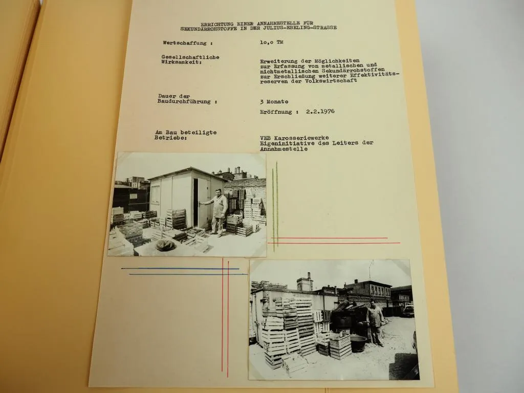 Fotomappe Halle Saale 1976 Ammendorf Rosengarten Wohnungsbau HO DDR