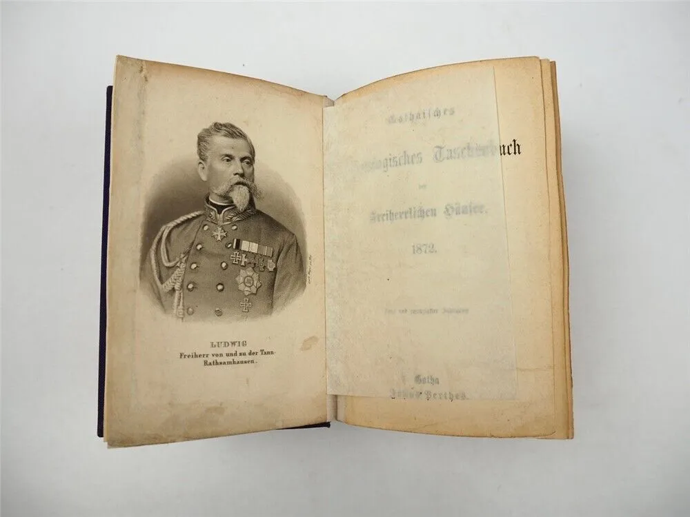 Freiherrliches Gothaisches Genealogisches Taschenbuch Perthes 1872 Adel