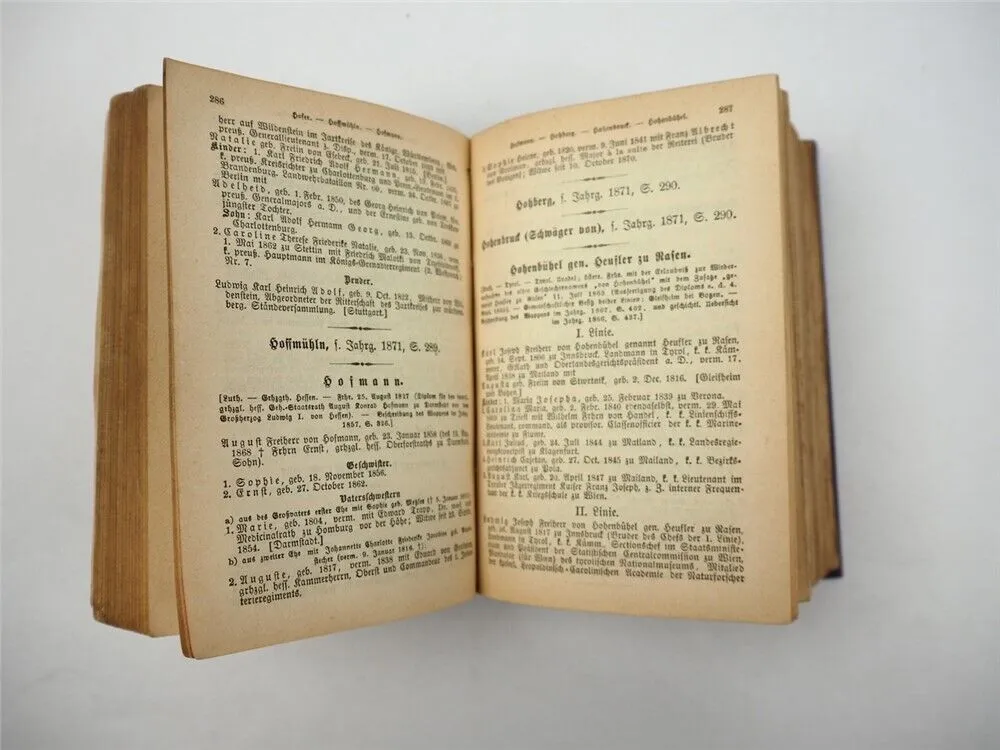 Freiherrliches Gothaisches Genealogisches Taschenbuch Perthes 1872 Adel