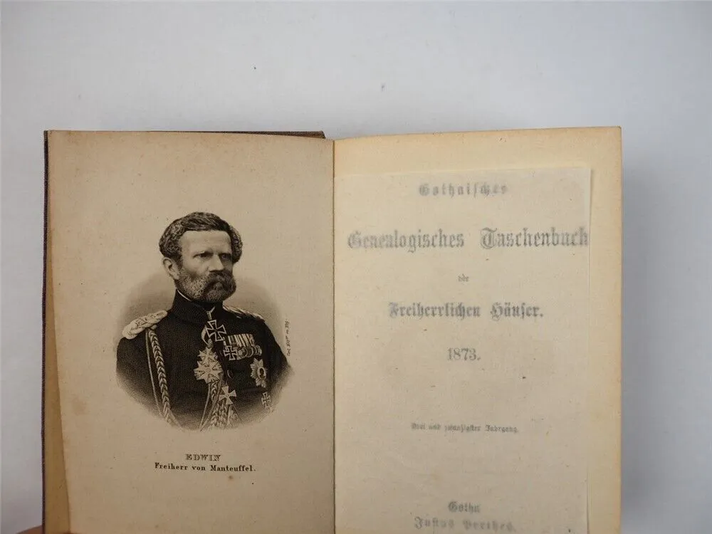 Freiherrliches Gothaisches Genealogisches Taschenbuch Perthes 1873 Adel
