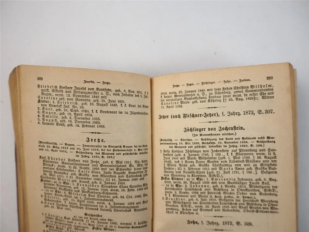 Freiherrliches Gothaisches Genealogisches Taschenbuch Perthes 1873 Adel