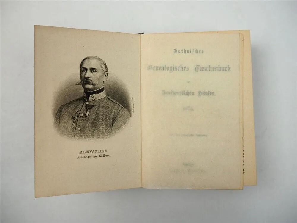 Freiherrliches Gothaisches Genealogisches Taschenbuch Perthes 1874 Adel