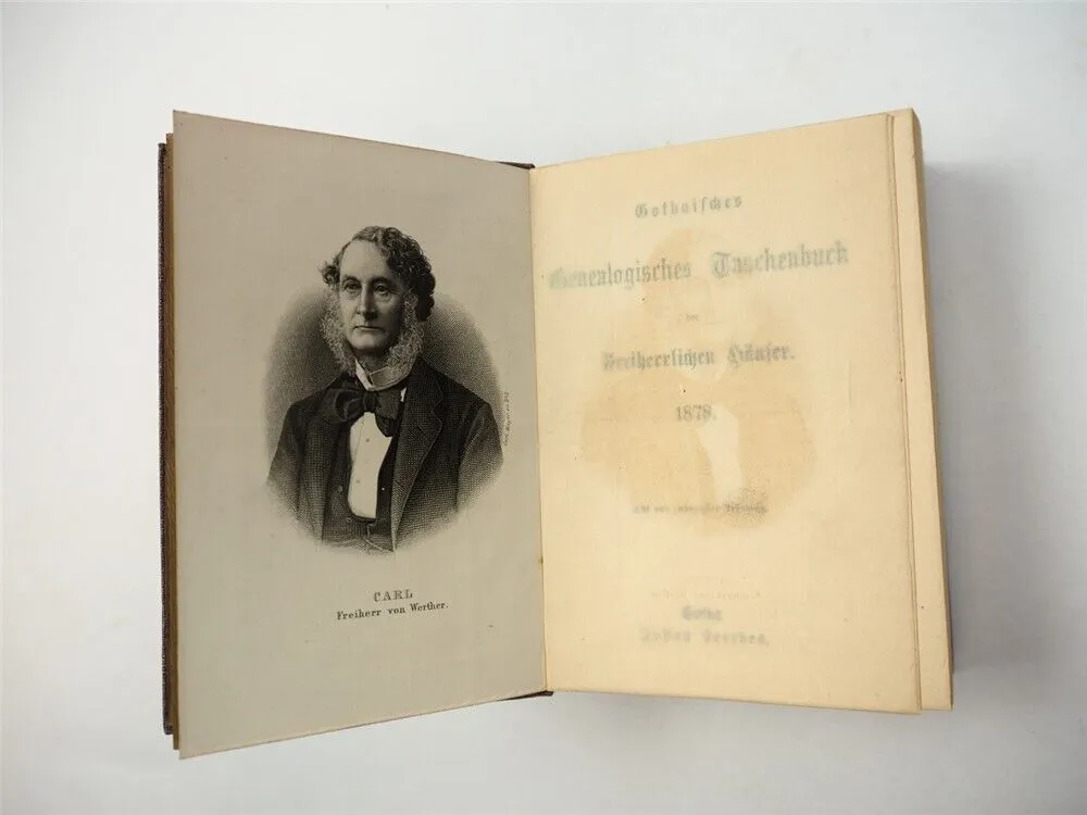 Freiherrliches Gothaisches Genealogisches Taschenbuch Perthes 1878 Adel