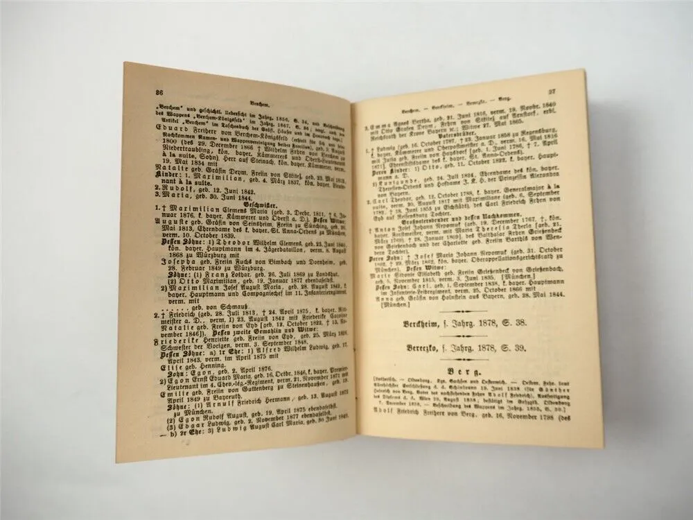 Freiherrliches Gothaisches Genealogisches Taschenbuch Perthes 1879 Adel