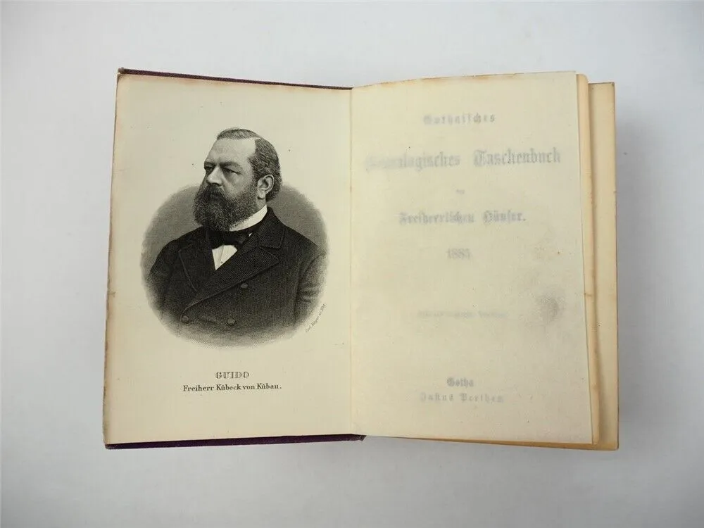 Freiherrliches Gothaisches Genealogisches Taschenbuch Perthes 1885 Adel