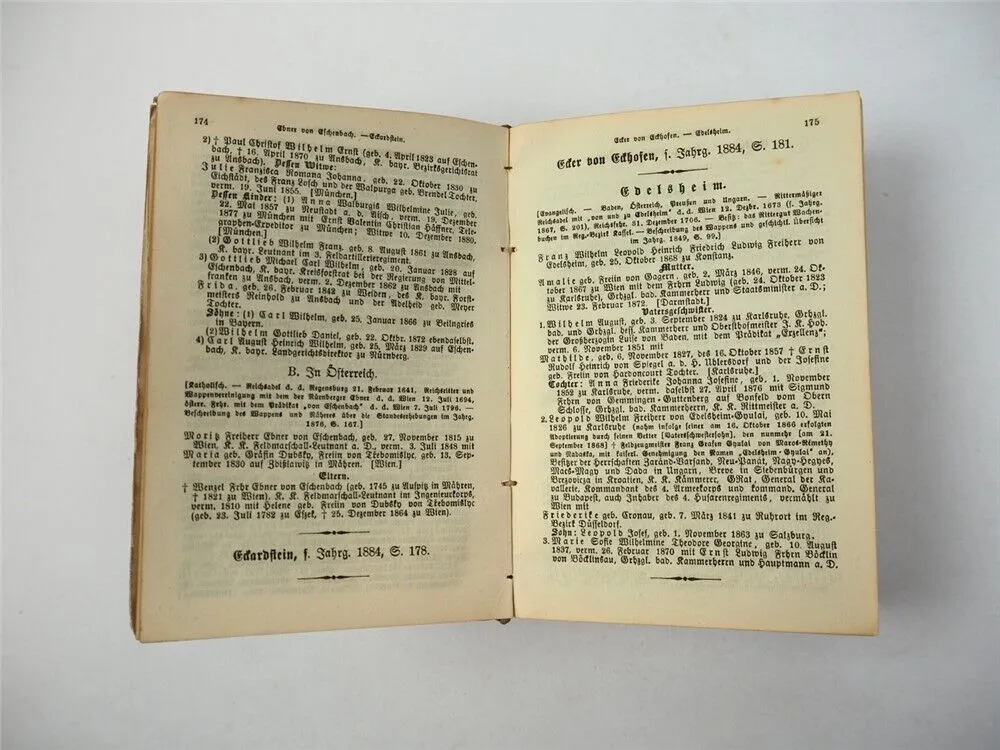 Freiherrliches Gothaisches Genealogisches Taschenbuch Perthes 1885 Adel