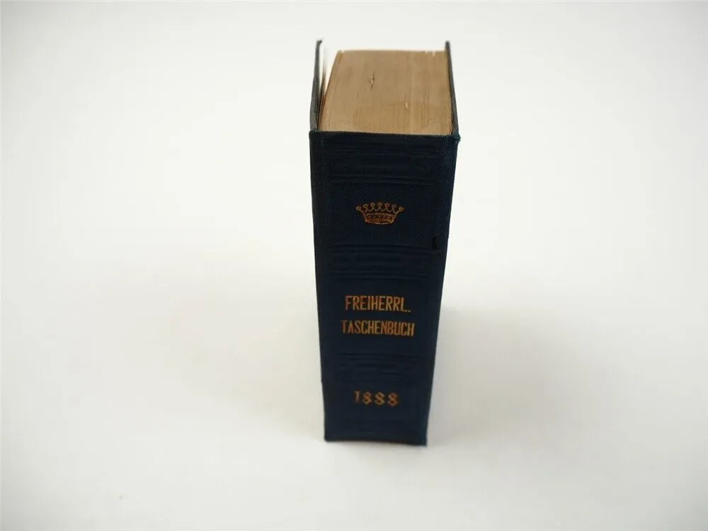 Freiherrliches Gothaisches Genealogisches Taschenbuch Perthes 1888 Adel