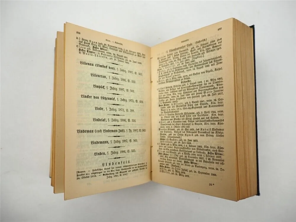 Freiherrliches Gothaisches Genealogisches Taschenbuch Perthes 1888 Adel