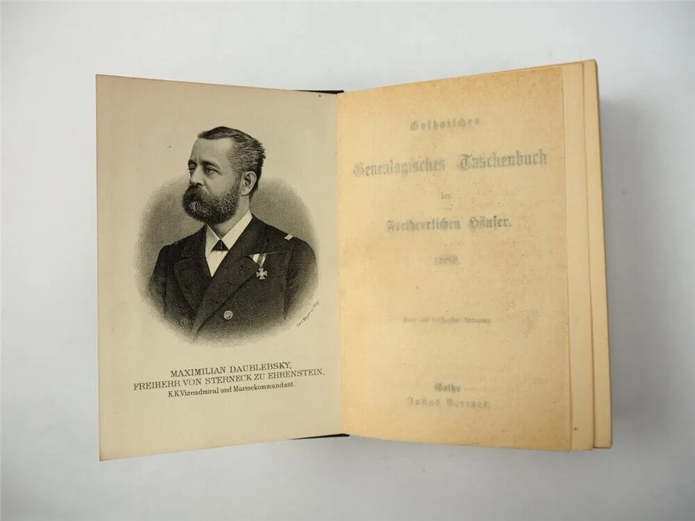 Freiherrliches Gothaisches Genealogisches Taschenbuch Perthes 1889 Adel