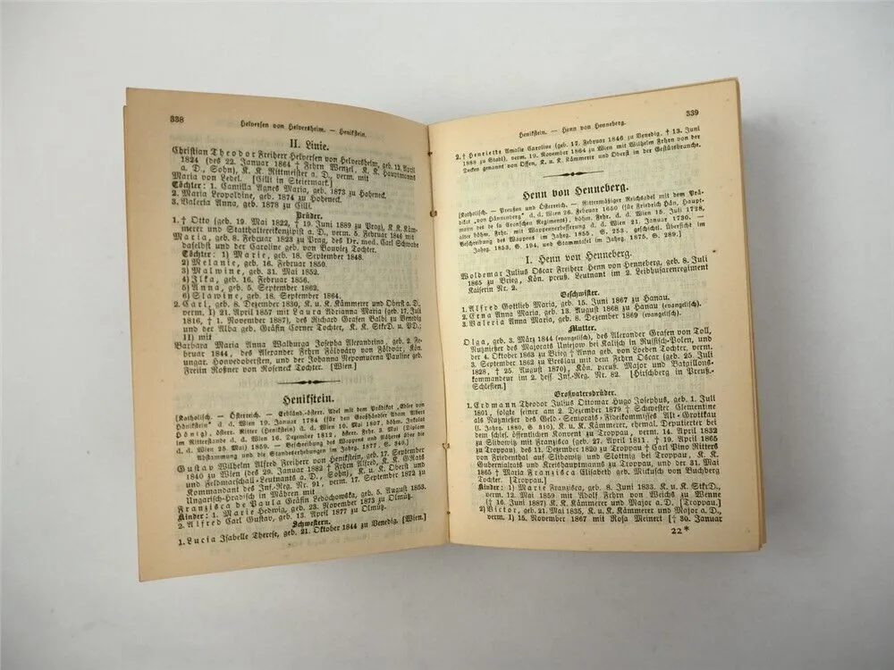 Freiherrliches Gothaisches Genealogisches Taschenbuch Perthes 1891 Adel
