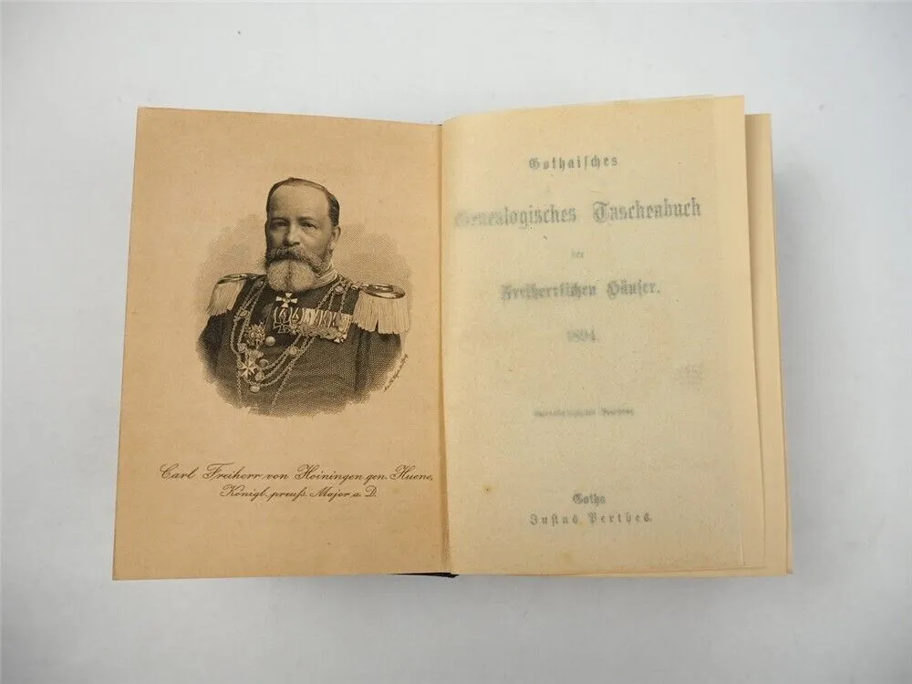 Freiherrliches Gothaisches Genealogisches Taschenbuch Perthes 1894 Adel