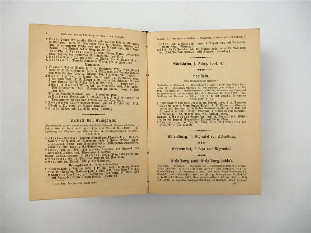 Freiherrliches Gothaisches Genealogisches Taschenbuch Perthes 1895 Adel