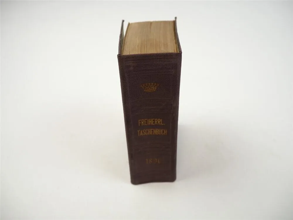 Freiherrliches Gothaisches Genealogisches Taschenbuch Perthes 1896 Adel