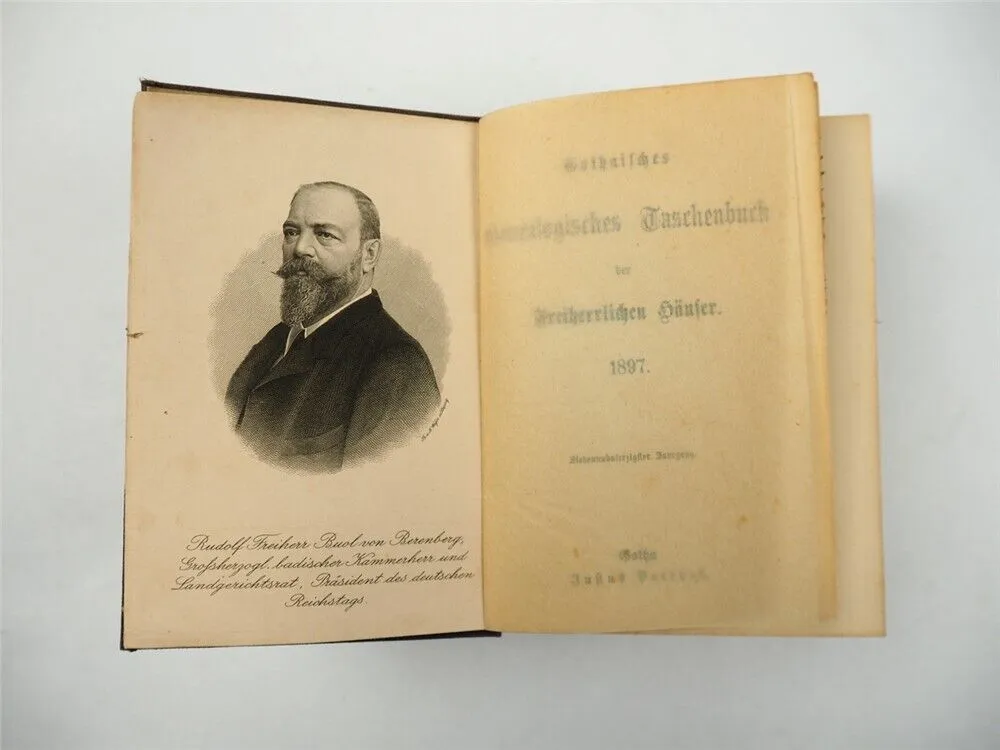 Freiherrliches Gothaisches Genealogisches Taschenbuch Perthes 1897 Adel