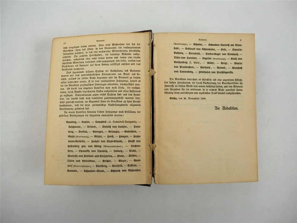 Freiherrliches Gothaisches Genealogisches Taschenbuch Perthes 1897 Adel