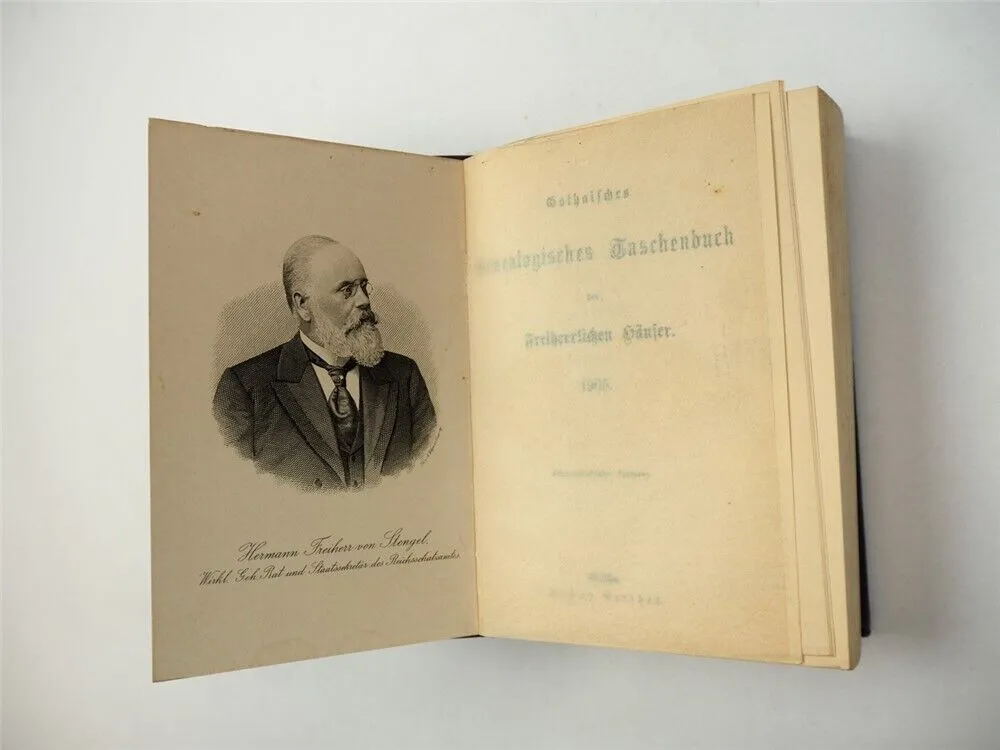 Freiherrliches Gothaisches Genealogisches Taschenbuch Perthes 1905 Adel