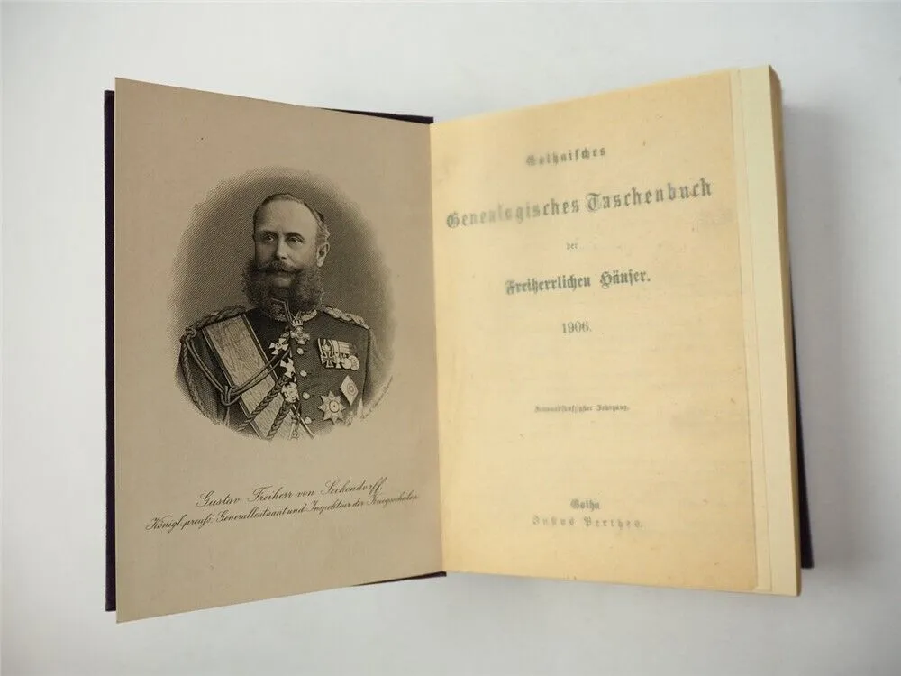Freiherrliches Gothaisches Genealogisches Taschenbuch Perthes 1906 Adel