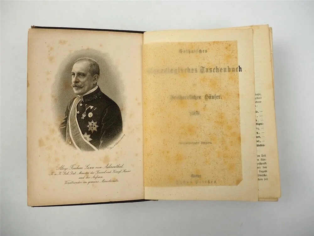 Freiherrliches Gothaisches Genealogisches Taschenbuch Perthes 1909 Adel