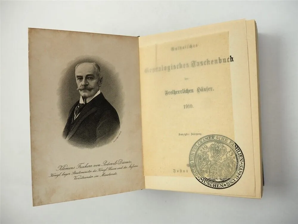 Freiherrliches Gothaisches Genealogisches Taschenbuch Perthes 1910 Adel