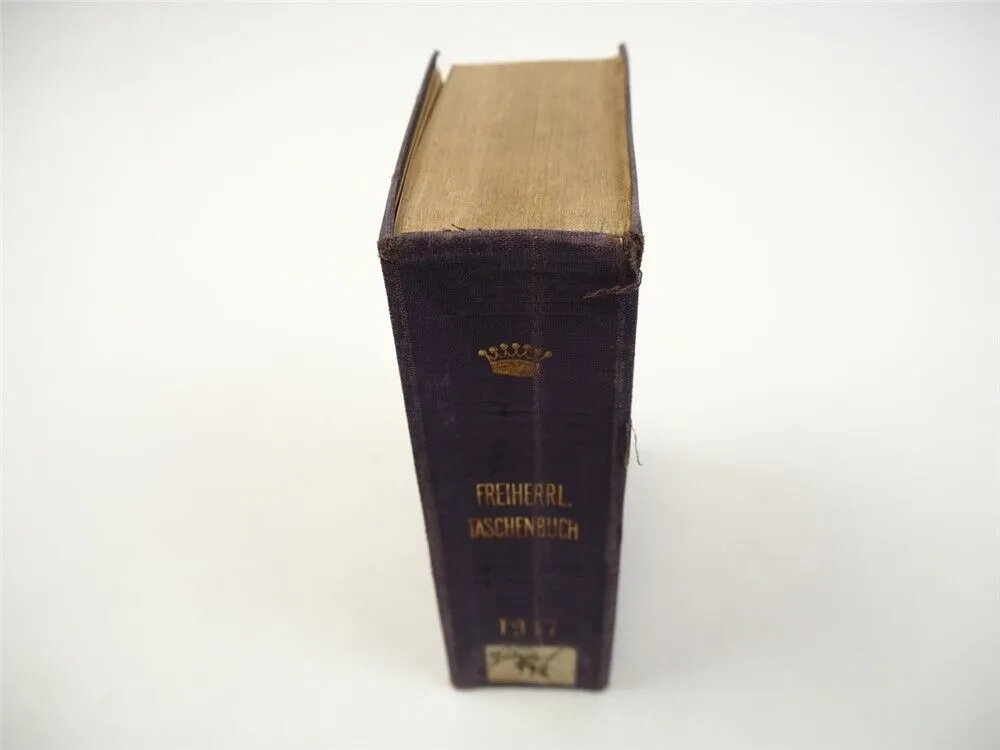 Freiherrliches Gothaisches Genealogisches Taschenbuch Perthes 1917 Adel