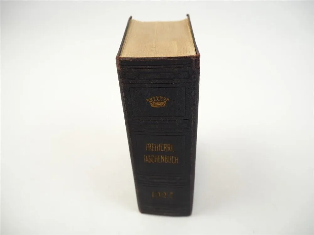 Freiherrliches Gothaisches Genealogisches Taschenbuch Perthes 1927 Adel