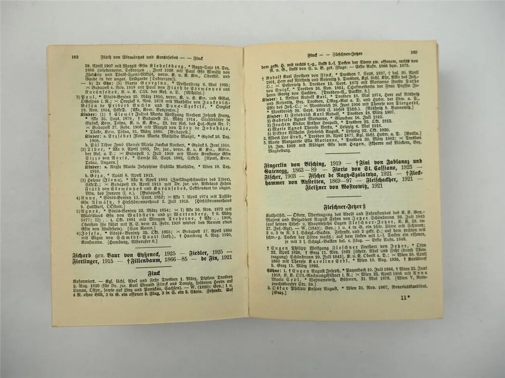 Freiherrliches Gothaisches Genealogisches Taschenbuch Perthes 1927 Adel