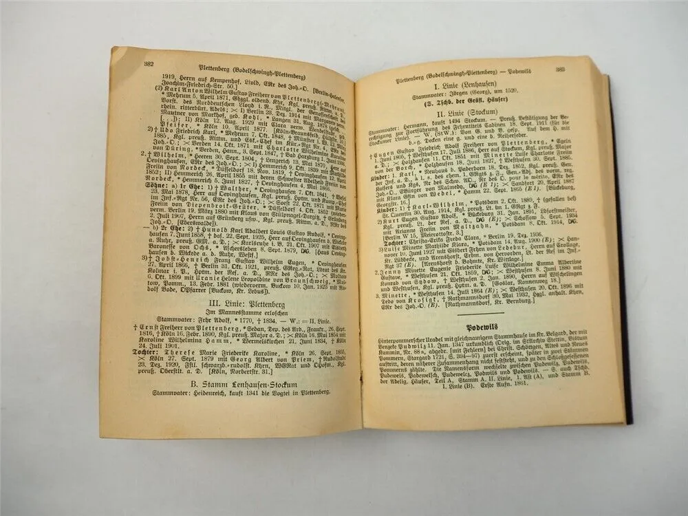 Freiherrliches Gothaisches Genealogisches Taschenbuch Perthes 1938 Adel