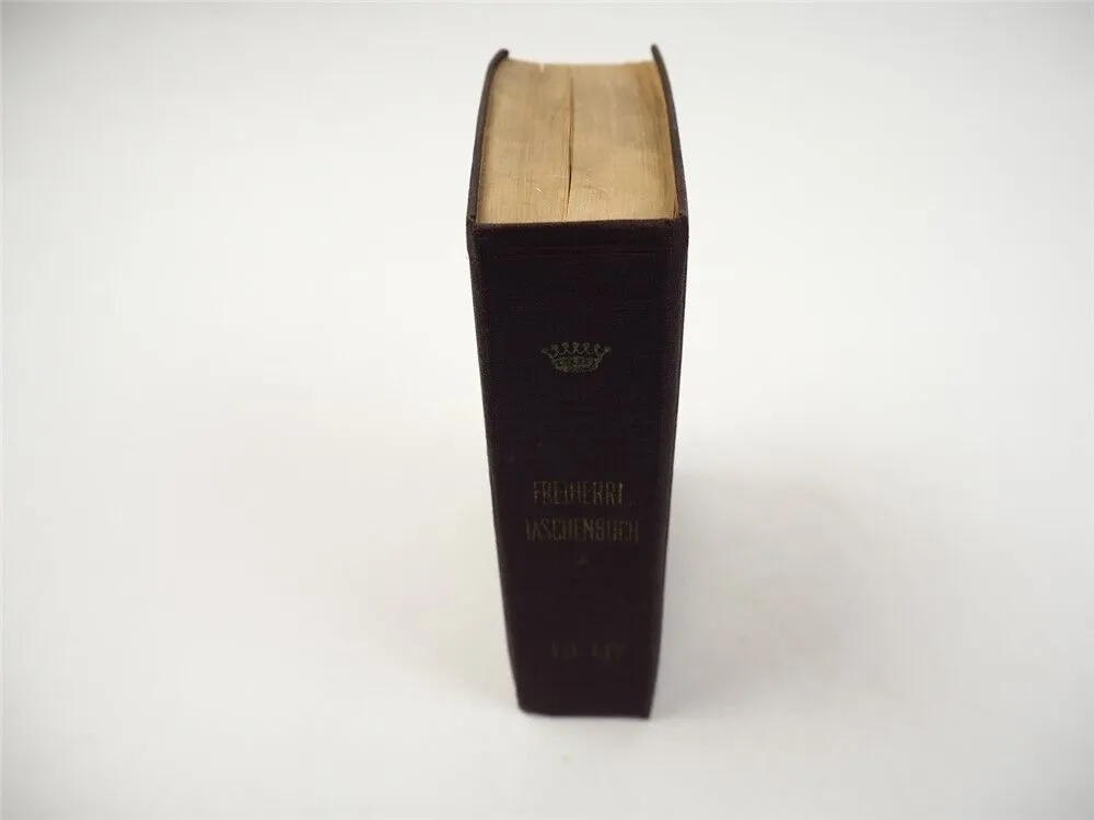 Freiherrliches Gothaisches Genealogisches Taschenbuch Perthes 1940 Adel