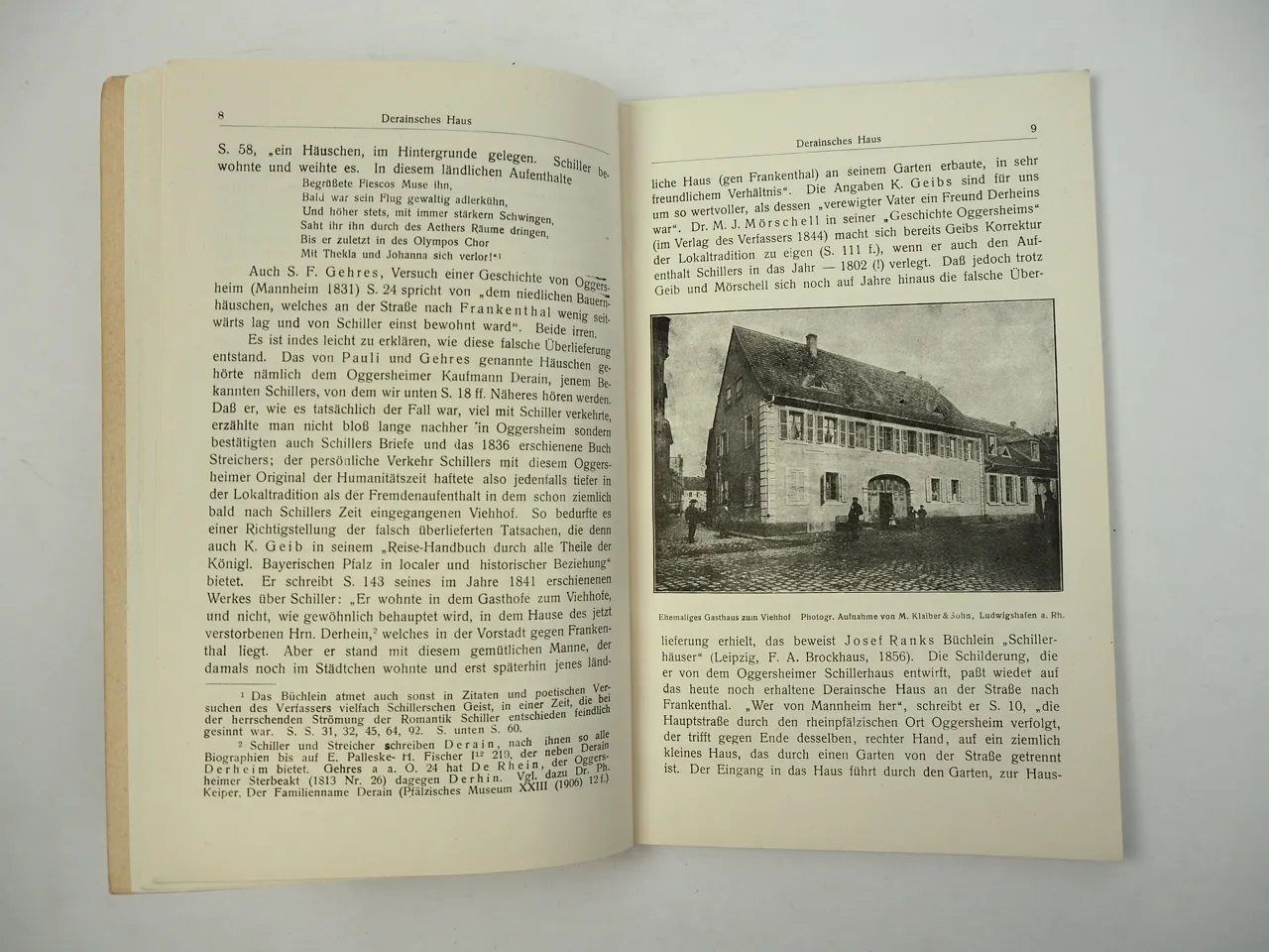Friedrich Schiller und die Pfalz von Dr. Albert Becker 1907 Heimatkunde Pfalz