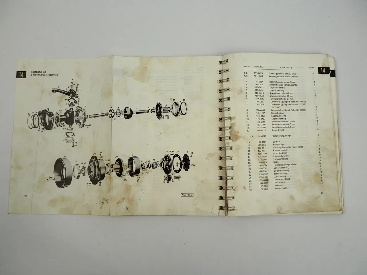 Frisch F900 Lader Ersatzteilliste Teilekatalog 1969