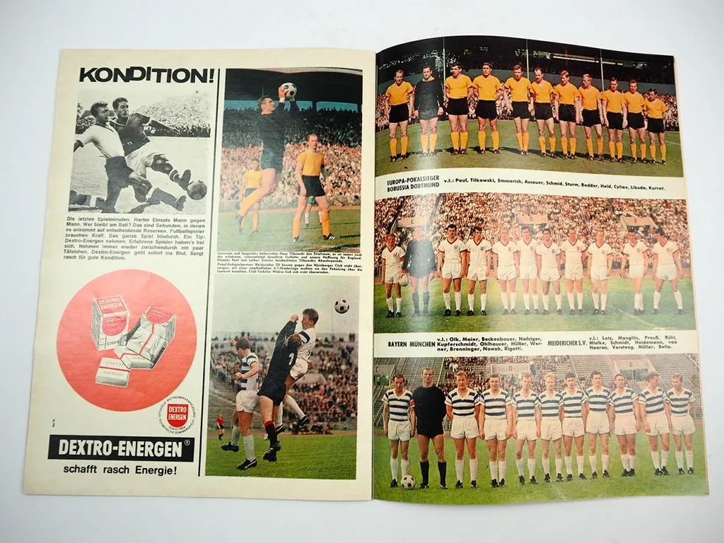 Fussball Pokal Bundesliga Deutschland 1966 Zeitschrift Gerhard Bahr Nürnberg
