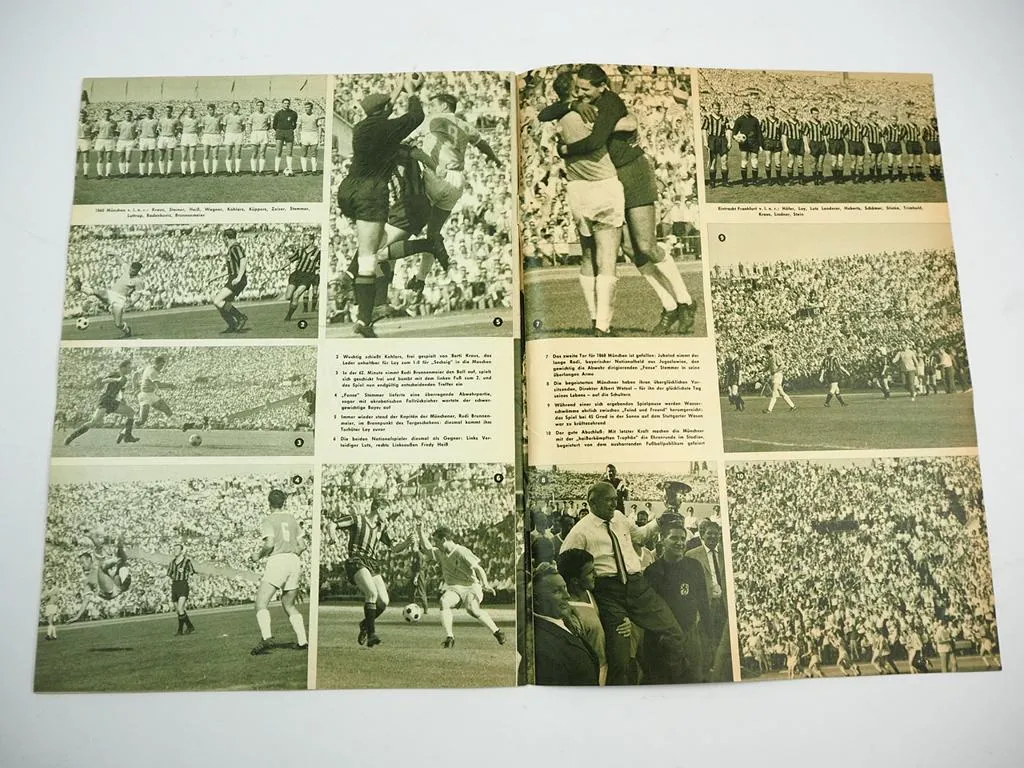 Fussball Pokal Europa Deutschland Meisterschaft 1964 Zeitschrift Gerhard Bahr