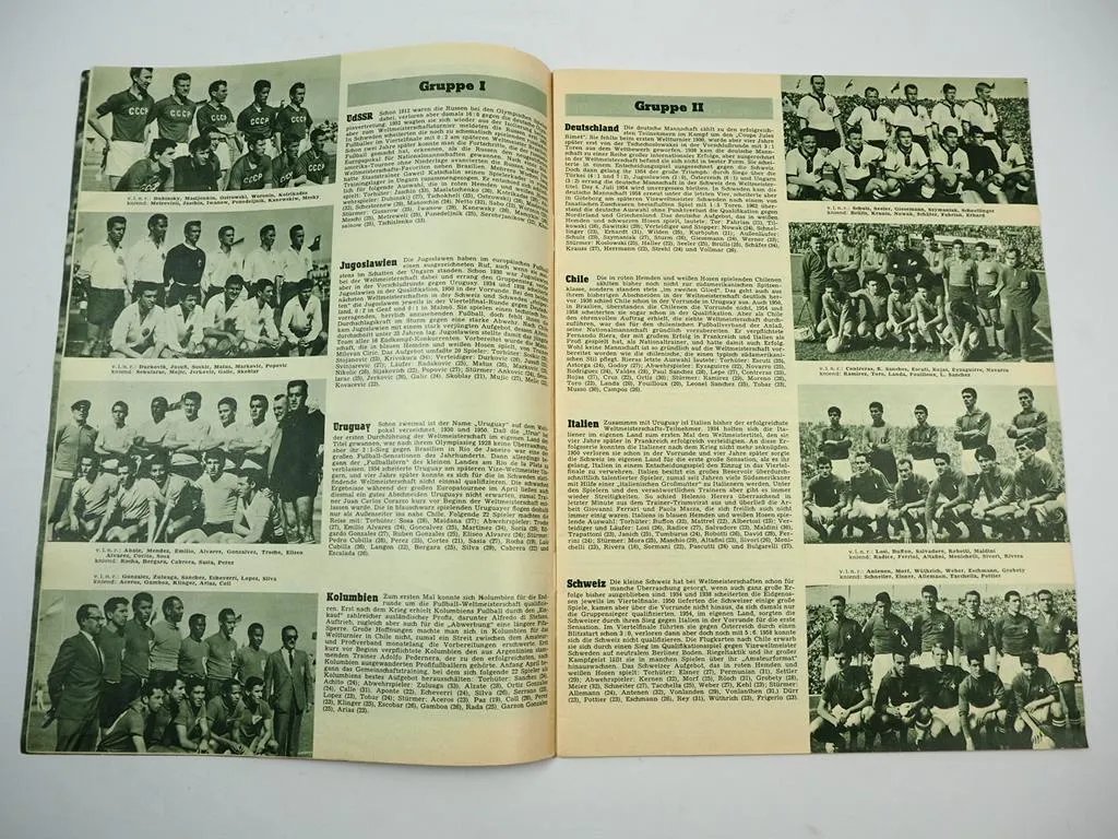 Fussball Weltmeisterschaft 1962 Zeitschrift Gerhard Bahr Nürnberg