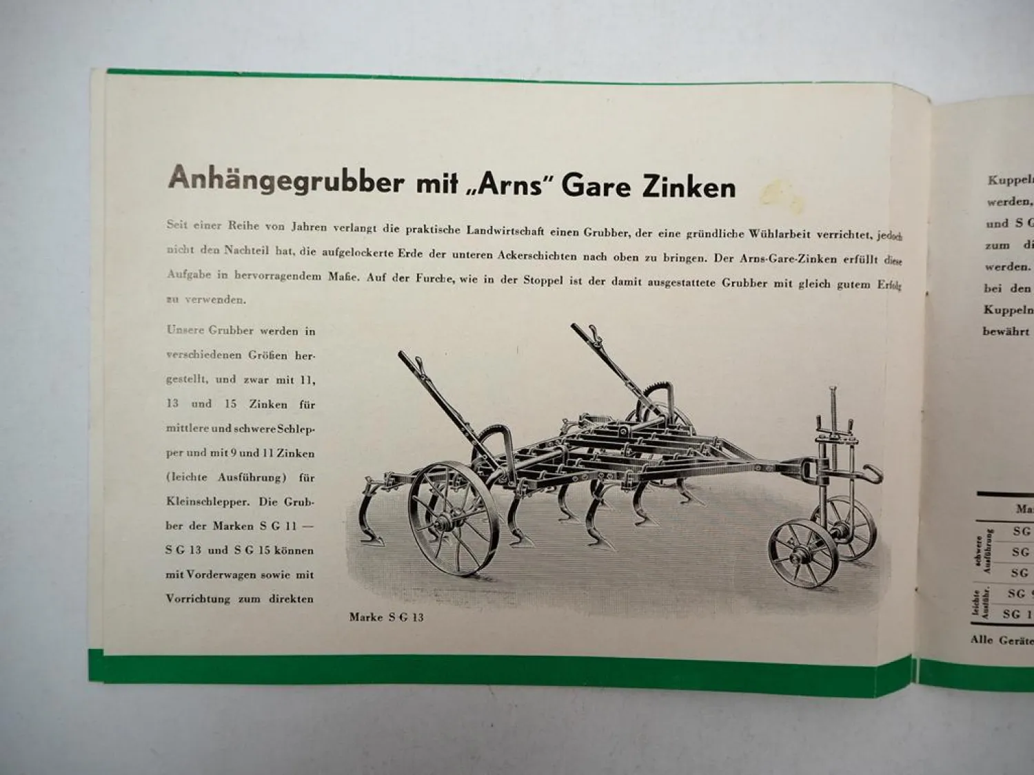 Gebr. Müller Pflugfabrik Köln Bocklemünd Anhängegeräte Prospekt 1939