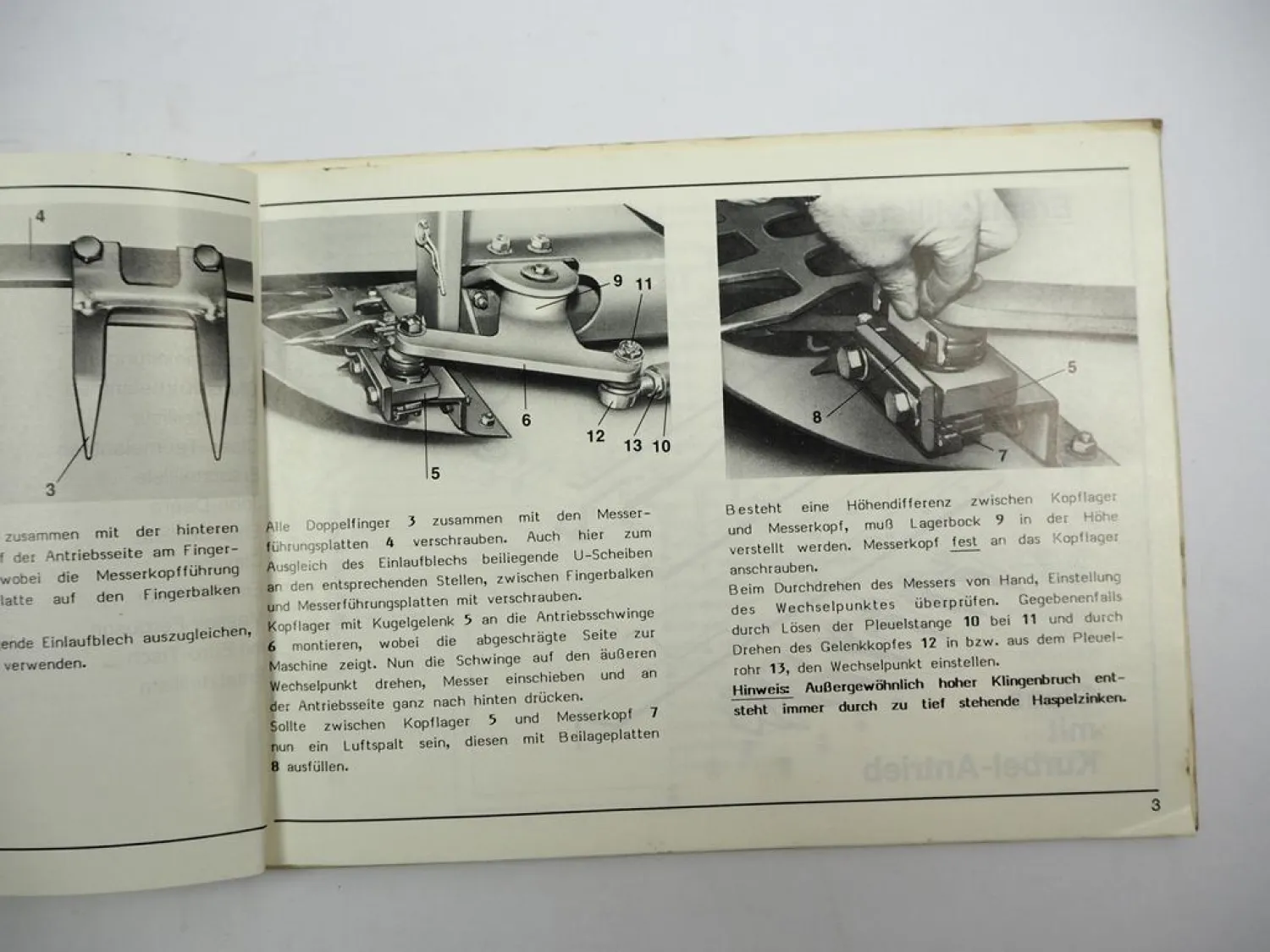 Gebr. Schumacher Wechselschnitt Mähsysteme Claas MF IHC JD Anbau Ersatzteilliste