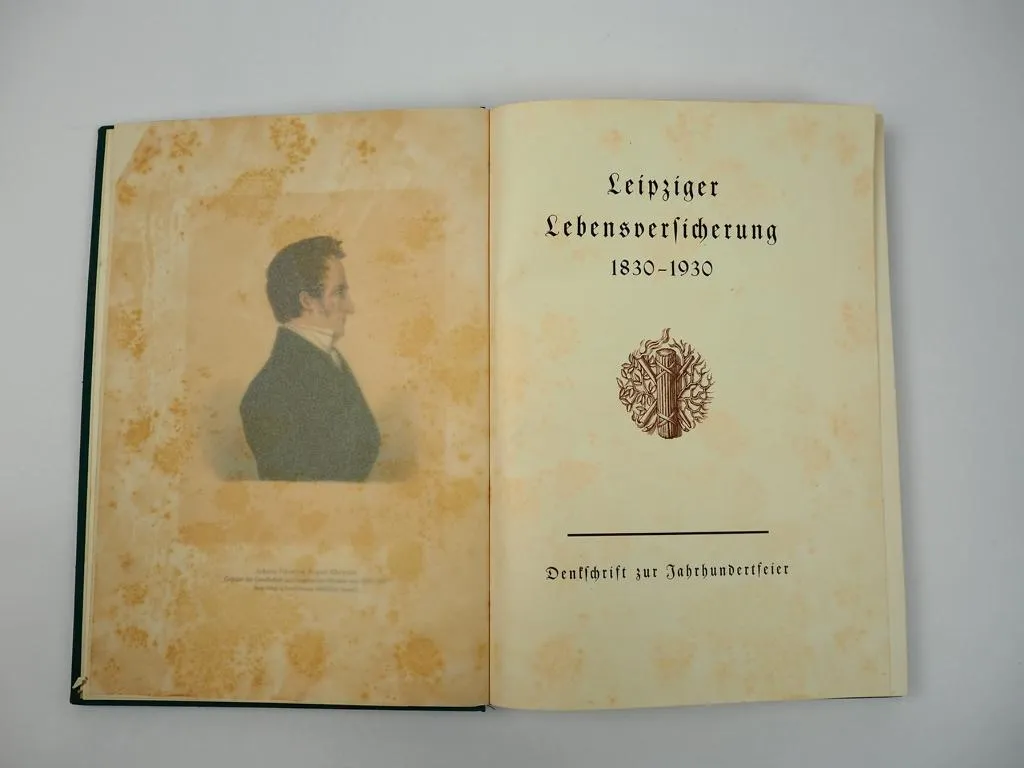 Gedenkschrift Leipziger Lebensversicherung 1830 bis 1930