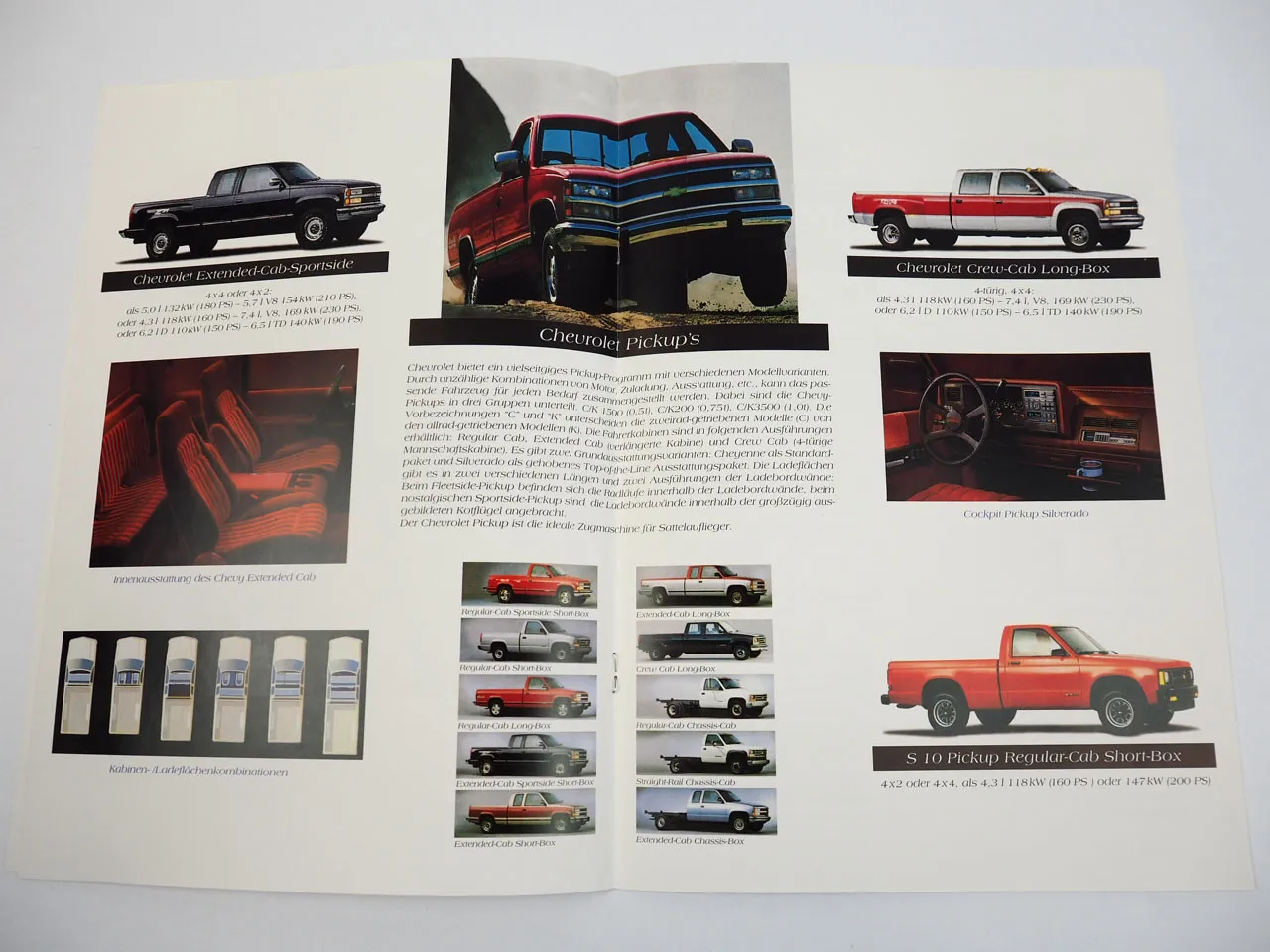 Geiger US Cars Chevrolet Pickup Prospekt 1993