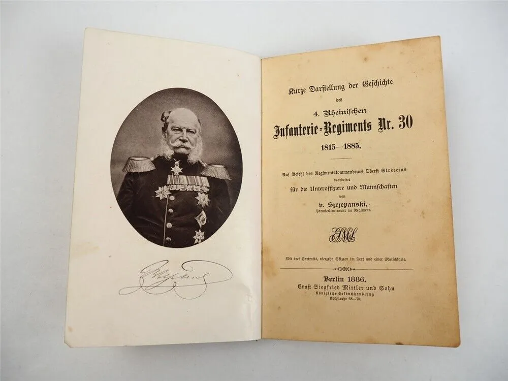 Geschichte des 4. Rheinischen Infanterie Regiments 1815 bis 1885 Szczepanski