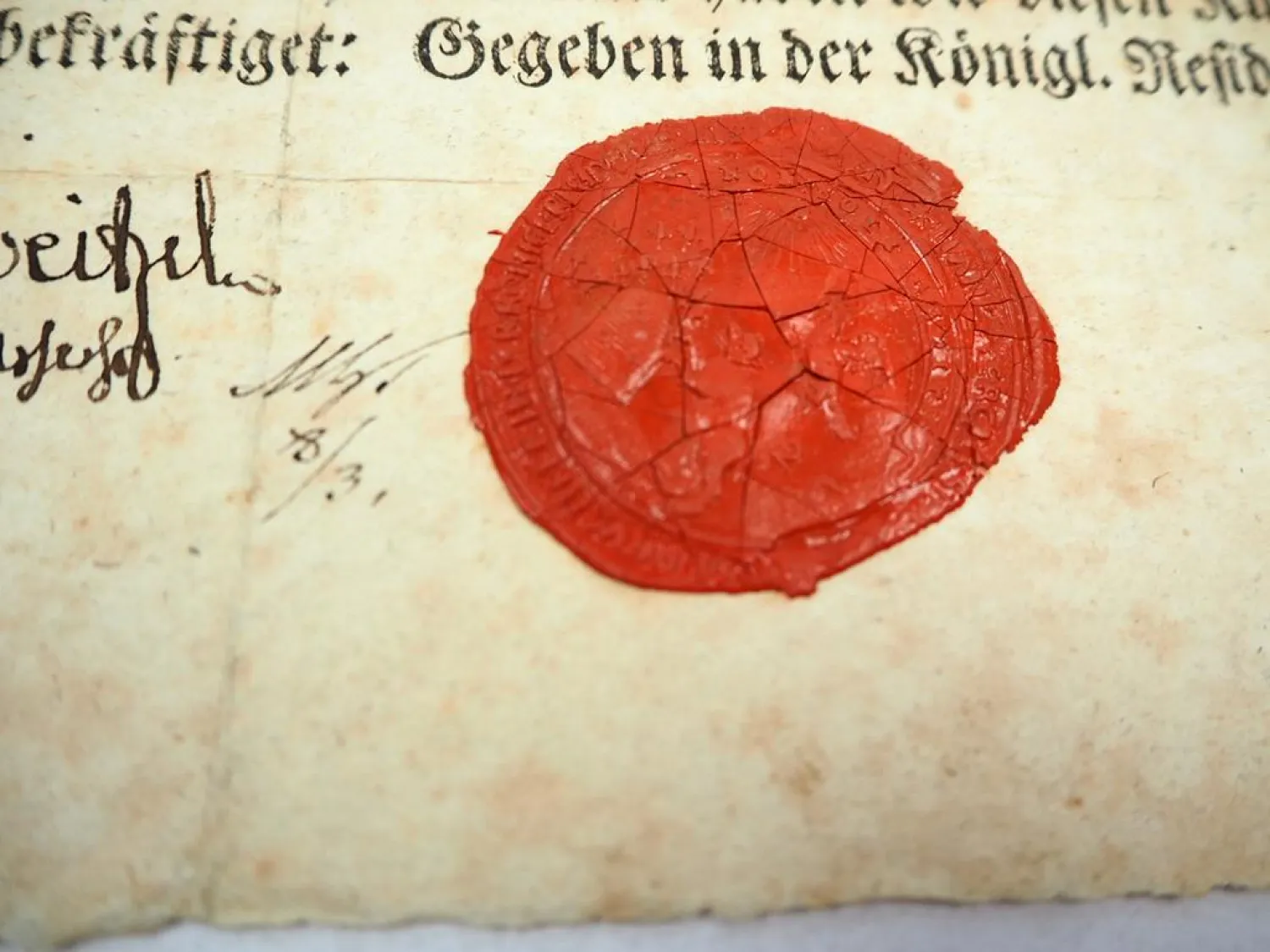 Gesellenbrief eines Gesellen aus Löbau in Berlin Preußen 1800 mit Siegel