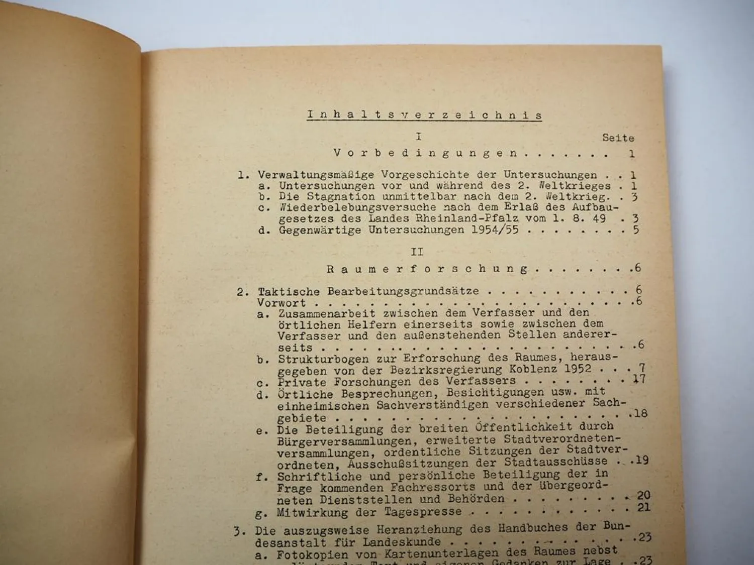 Gestaltung des Lebensraums der Stadt Kirn Rheinland Pfalz 1954/55 Studie Gensel