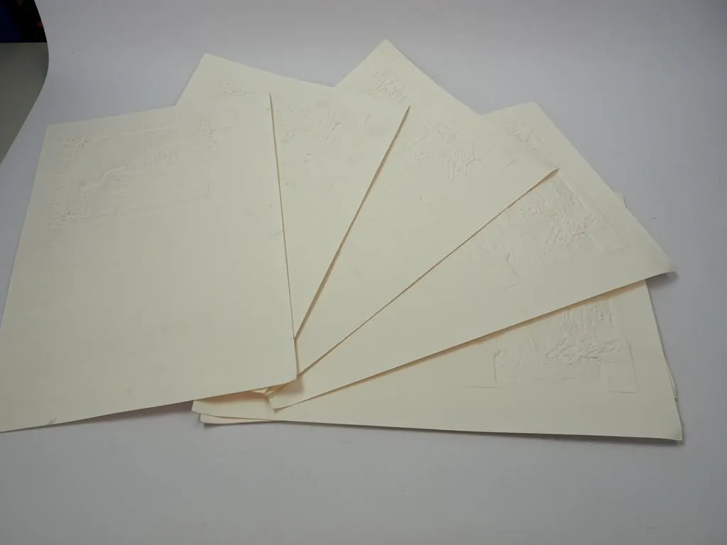 Getränkekarten 12 Stück Champagne Pommery Louise Vintage ca. 1970 blanko