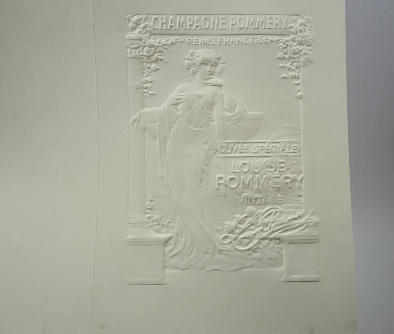 Getränkekarten 12 Stück Champagne Pommery Louise Vintage ca. 1970 blanko