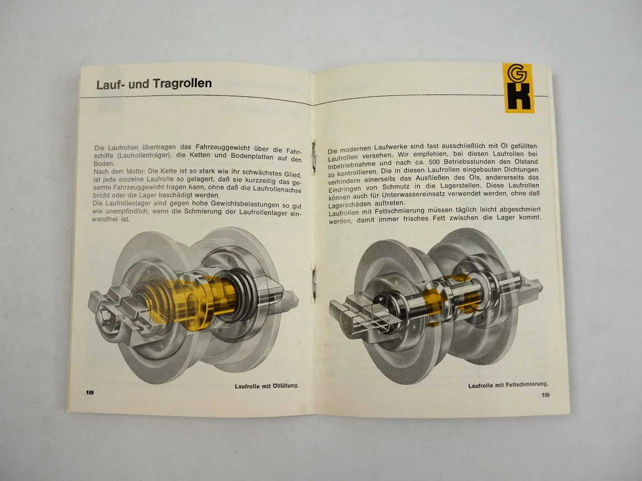GK Tractortecnic Wartung Pflege Laufwerke Ketten Raupenschlepper Geb Kulenkampff