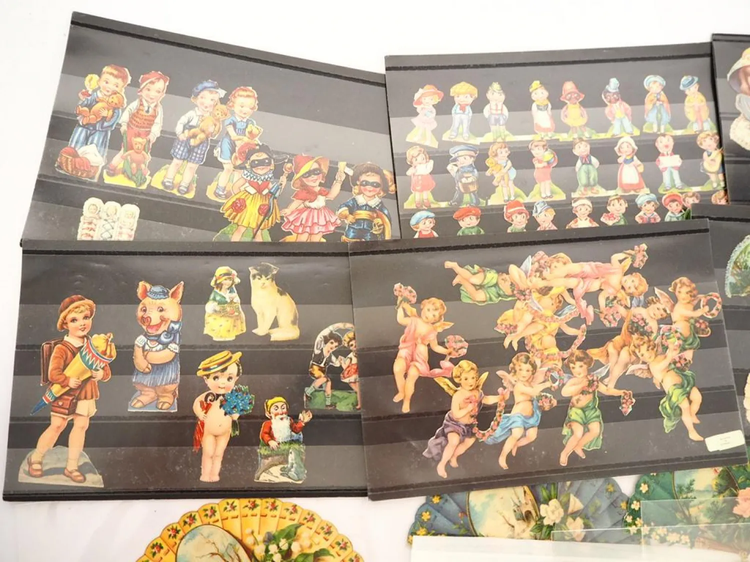 Glanzbilder Oblaten Motiv Kinder Märchen Engel alt und neu über 100 Stück