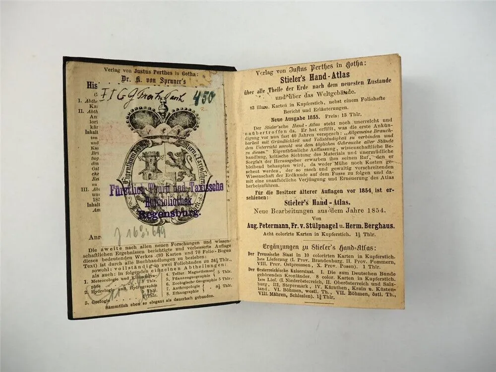 Gothaisches Genealogisches Taschenbuch Freiherrliche Häuser Perthes 1856 Adel