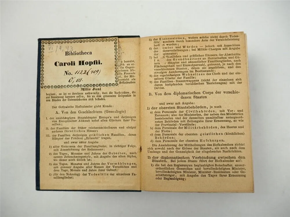Gothaisches Genealogisches Taschenbuch Freiherrliche Häuser Perthes 1861 Adel