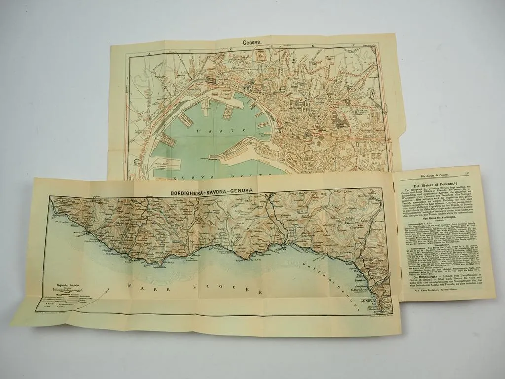 Griebens Reiseführer Riviera Genua San Remo Nizza Cannes 1914/15 Band 79