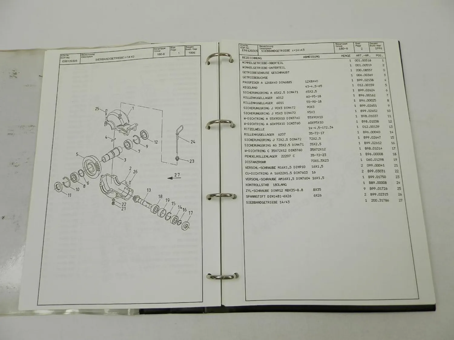 Grimme SE 75-30 75-40 Kartoffelroder Betriebsanleitung Ersatzteilliste 1995/96